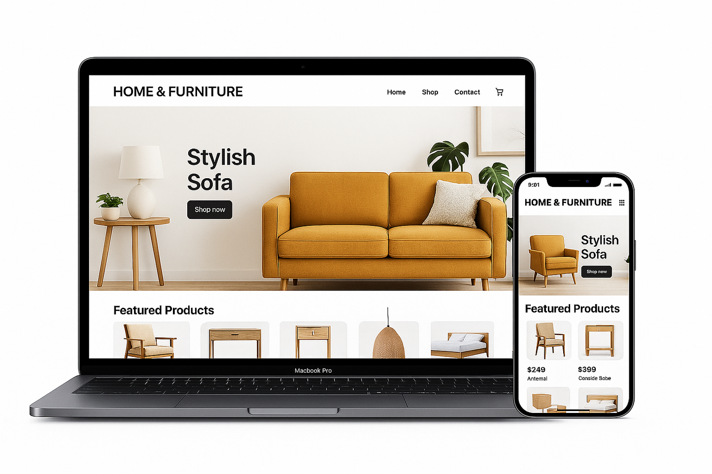 Home and Furniture Pre-Built Shopify store